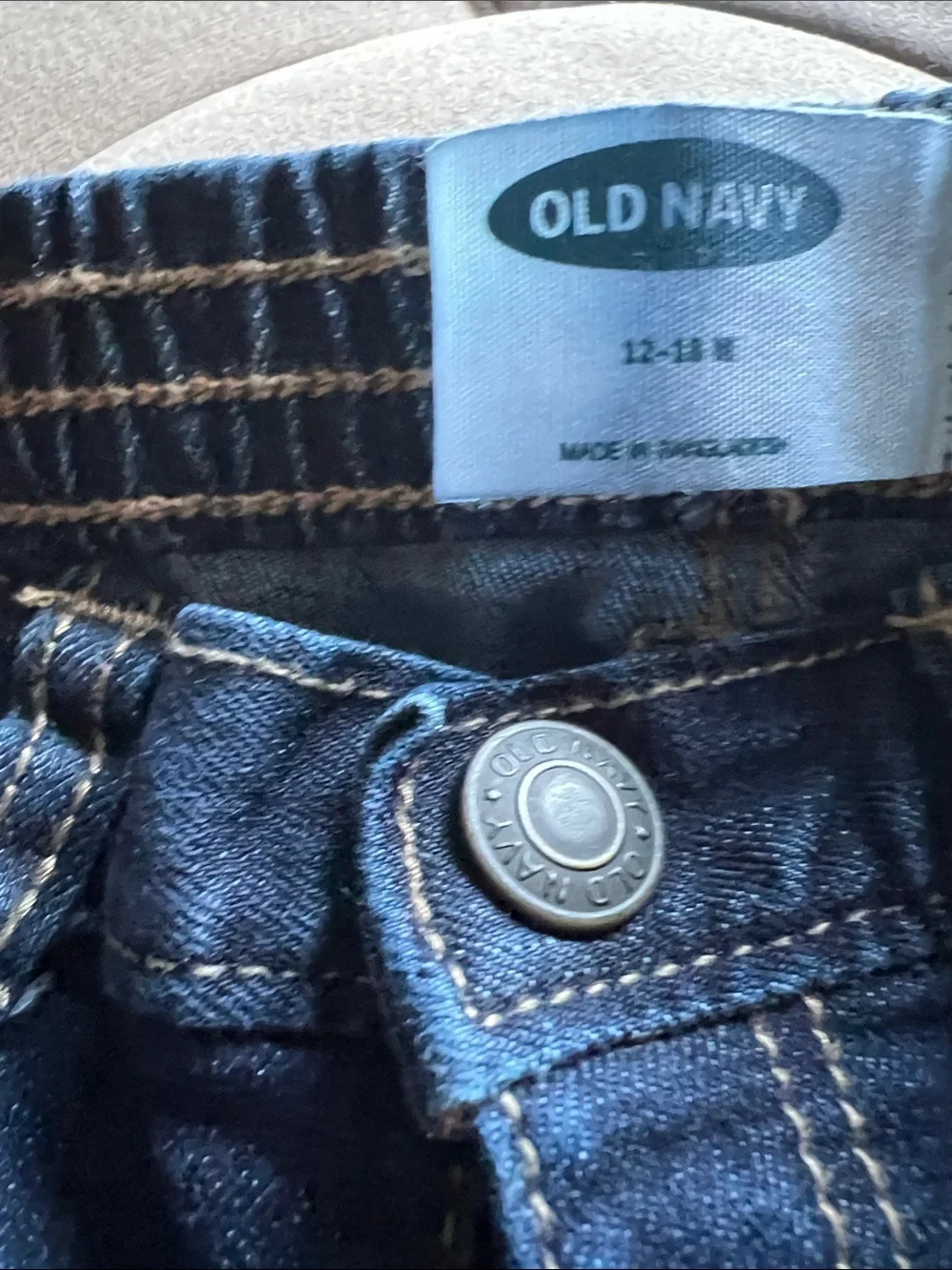 Old Navy Men's Slim Straight Jeans - Dark Blue Denim